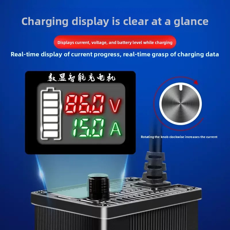 For Digital Display Aluminum S - 72V 15A Fast Charger recension och pris