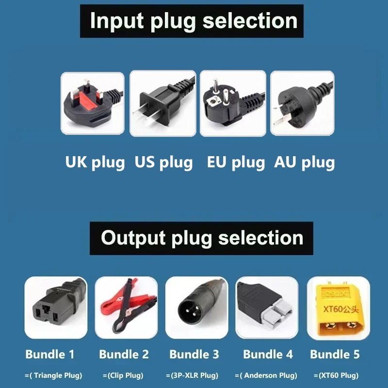 High-power 48V 5A 8A 10A 12A 1 - 84V 20A Smart Charger recension och pris