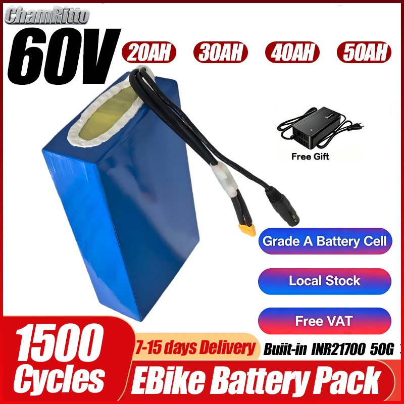 60V 1500W Electric Bicycle 20a - 60V 50Ah Electric Scooter Battery recension och pris